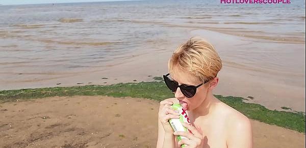  Horny MILF Gives Blowjob Lessons Sucking Ice Cream